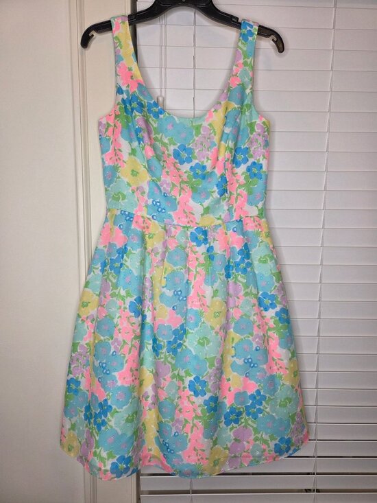 Lilly Pulitzer Dresses & Skirts - Lilly Pulitzer spring fling Posey dress Floral 6 Sleeveless wedding cocktail